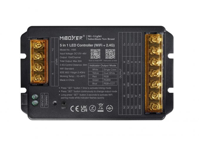 Mi-Light MiBoxer WIFI+RF Prijímač 30A 5v1 pre LED pásiky