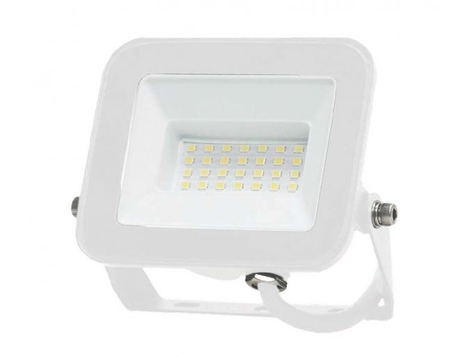 Biely LED reflektor 30W Premium