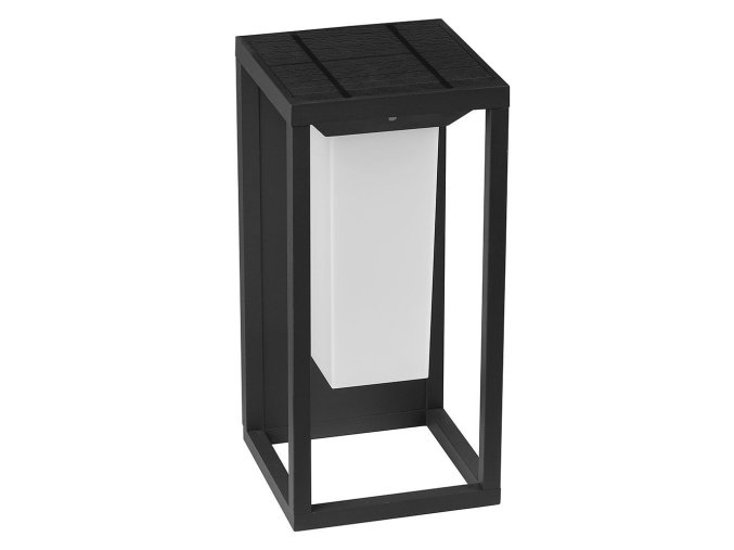 Sivé LED nástenné solárne svietidlo s pohybovým čidlom 2W IP65