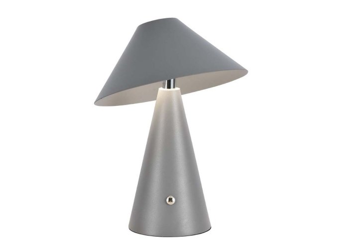 Sivá LED stolová nabíjacia lampa 240mm 3W