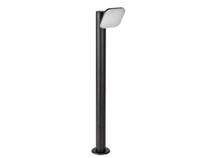 Čierne záhradné LED stĺpikové svietidlo Odiel náklopné 12W IP44 80cm
