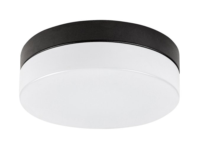 Čierne stropné LED svietidlo Gaelo 280mm 18W IP44
