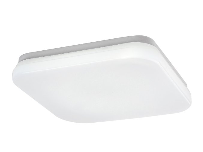 Biele stropné LED svietidlo Lowar hranaté 240x240mm 12W IP44 CCT