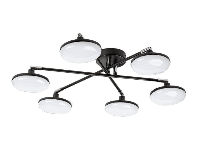 Čierne stropné LED svietidlo Madi 570mm 24W
