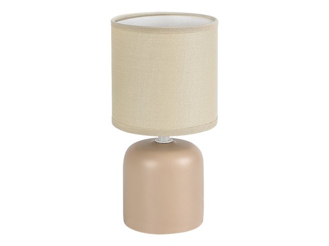 Béžová stolná lampa Daphni pre žiarovku E14