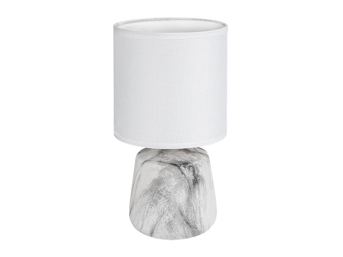 Biela stolná lampa Nalisa pre žiarovku E14