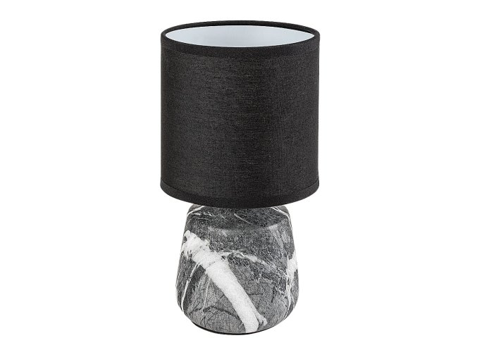 Čierna stolová lampa Nalisa pre žiarovku E14