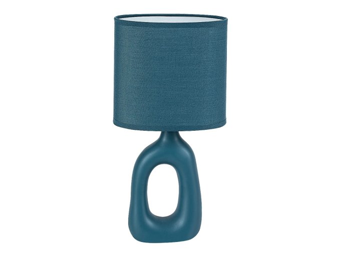 Modrá stolná lampa Sylira pre žiarovku E14