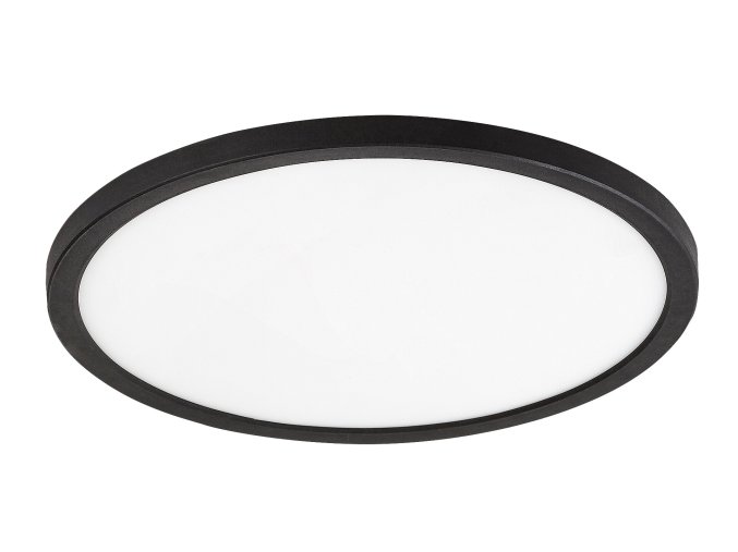 Čierne stropné LED svietidlo Gonzalo 400mm 36W CCT