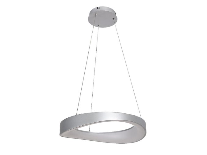 Strieborné závesné LED svietidlo Iliana 520mm 56W
