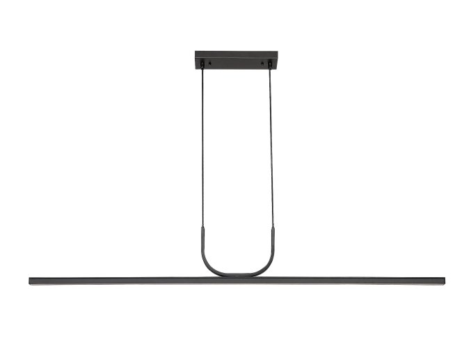 Čierne závesné LED svietidlo Elia 1200mm 25W