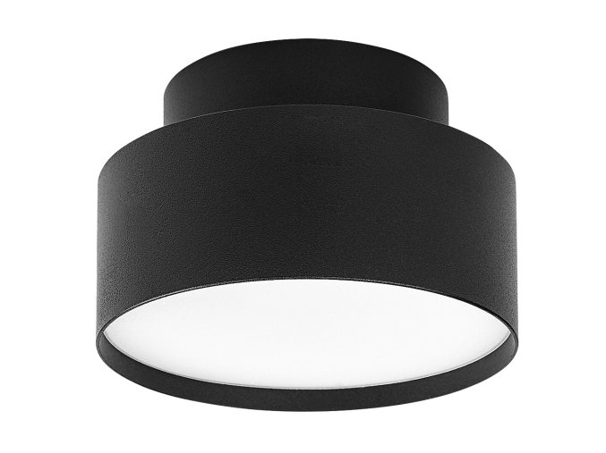 Čierne stropné LED svietidlo Ovidia 140mm 24W