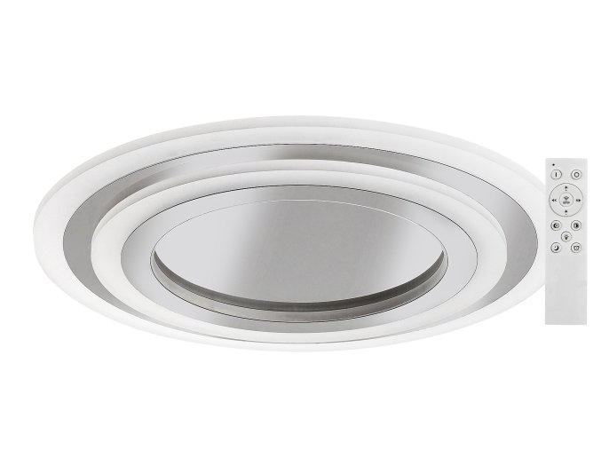 Chrómové stropné LED svietidlo Taneli2 okrúhle 450mm 56W s DO