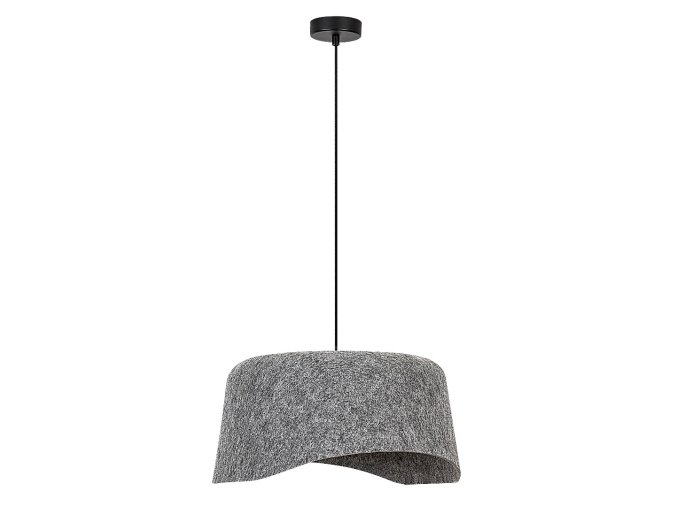 Sivý závesný luster Farelia pre žiarovku E27