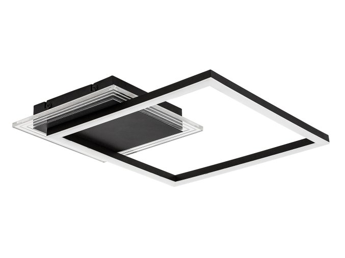 Čierne stropné LED svietidlo Ottavia 375x375mm 24W