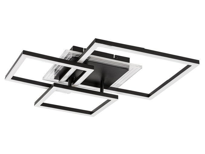 Čierne stropné LED svietidlo Ottavia 500x500mm 40W