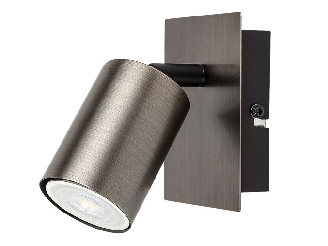 Sivé bodové svietidlo Gerhard pre žiarovku GU10