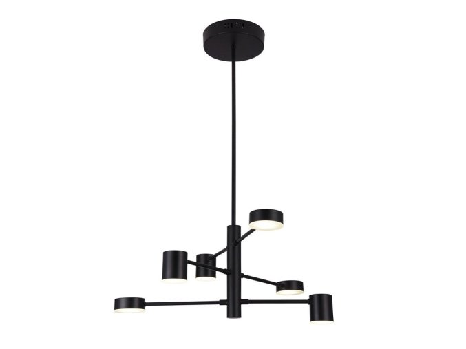 Čierne závesné LED svietidlo Solomon 570mm 30W