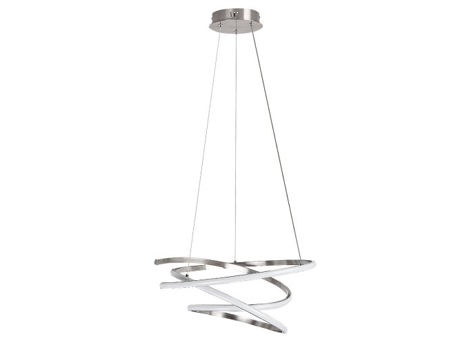 Chrómové závesné LED svietidlo Esilda 500mm 42W