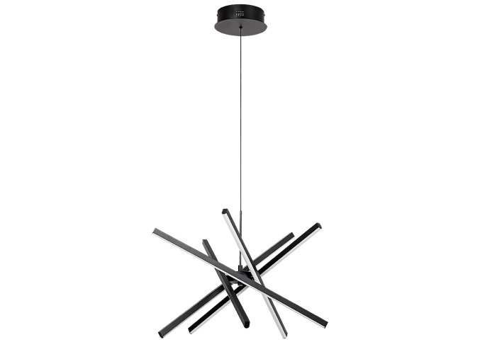 Čierne závesné LED svietidlo Matilde 560mm 48W