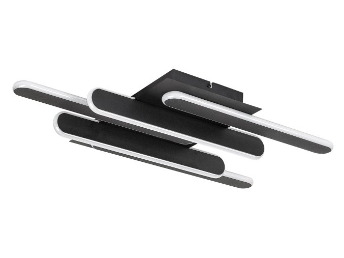 Čierne stropné LED svietidlo Sindri 610mm 36W CCT