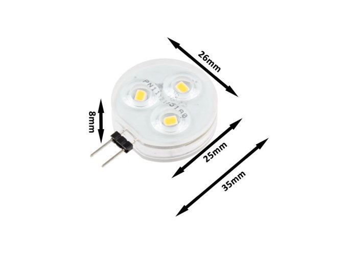 LED žiarovka 2W G4 12-24V