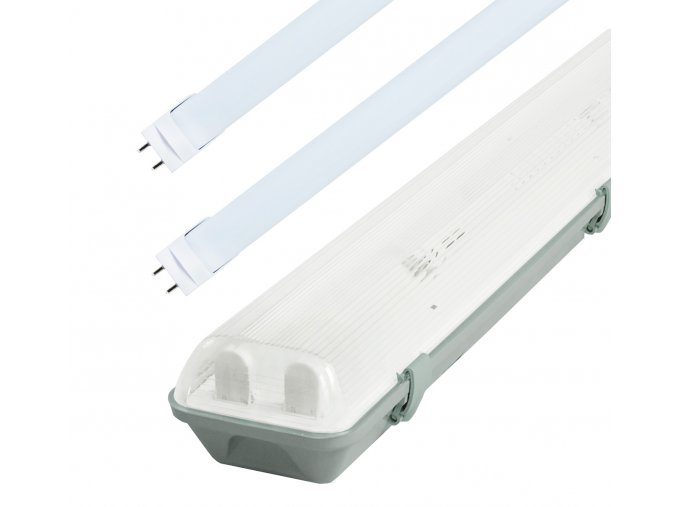 Žiarivkové teleso 60cm + 2x LED trubice 10W 160lm/W Premium