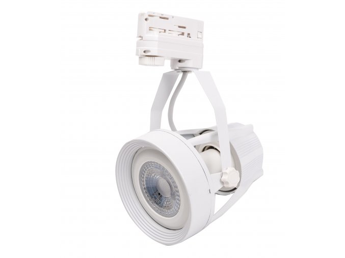 Biele lištové svietidlo 3F + LED žiarovka 11W