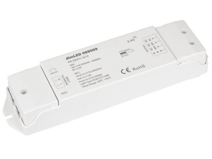 DimLED prijímač pre LED pásiky a NEONy 230V