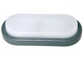 Sivé LED nástenné svietidlo 12W