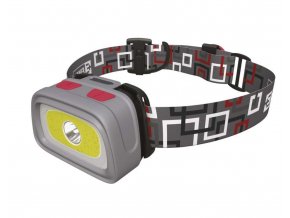 LED čelovka 330lm COB+CREE, 65m, 3AAA