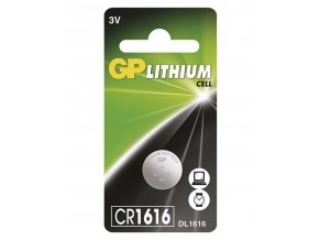 Lithiová gombíková batéria GP CR1616, 1ks