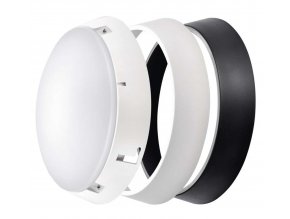 Biele/čierne LED stropní/nástěnné svítidlo 14W IP54
