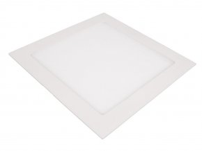 Biely vstavaný LED panel hranatý 225x225mm 18W Premium