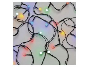 LED vonkajšie reťaz - guličky 48m, multicolor, časovač