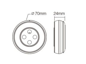 Mi-Light RF Diaľkový ovládač pre RGB+CCT LED pásiky