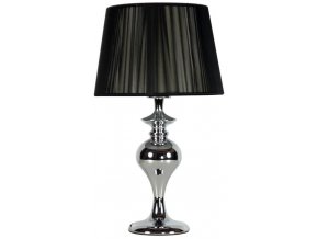 Čierna stolová lampa Gillenia pre žiarovku 1x E27
