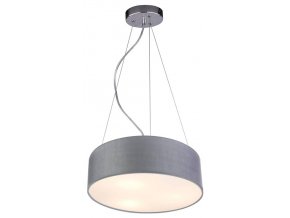 Sivý závesný luster Kioto pre žiarovku 3x E27