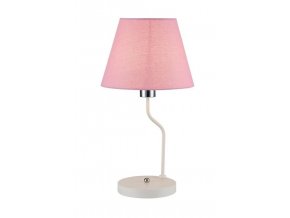 Ružová stolová lampa York Ledea pre žiarovku 1x E14