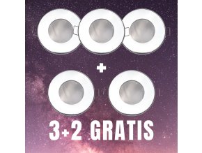 Podhľadový rámček do kúpeľne chróm IP44, 3+2 ZADARMO