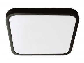 Čierne prisadené LED svietidlo štvorcové 420x420mm 48W IP44