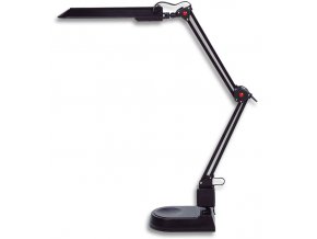 Čierna LED stolová lampa 8W s nastaviteľnými polohovacími kĺbmi