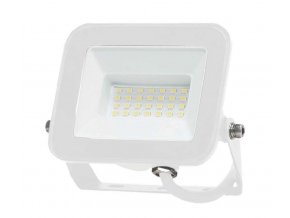 Biely LED reflektor 20W Premium
