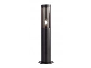 Čierny záhradný stĺpik pre LED žiarovku E27 45cm
