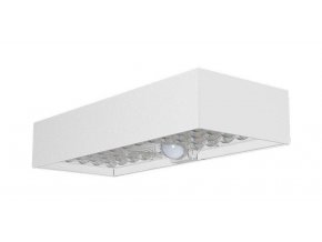 Biele LED nástenné solárne svietidlo s pohybovým čidlom 6W IP65