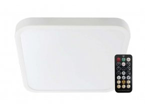 Biele prisadené LED svietidlo štvorcové 295x295mm 18W IP44 Premium s pohybovým MW čidlom a DO