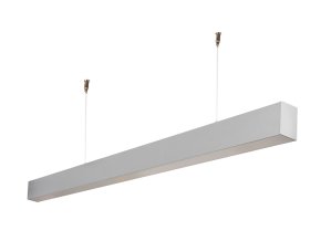 Sivé lineárne prisadené / závesné LED svietidlo 120cm 40W 120lm/W Premium