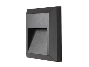 Antracitové schodiskové LED svietidlo Trento 4W IP65