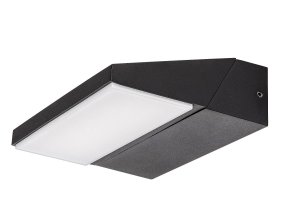 Čierne fasádne LED svietidlo Senica 13W IP65