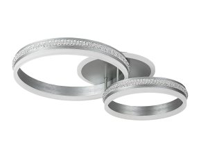 Strieborné stropné LED svietidlo Avalon 650mm 50W